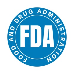 Food and drug administration symbol icon of medical brace factory
